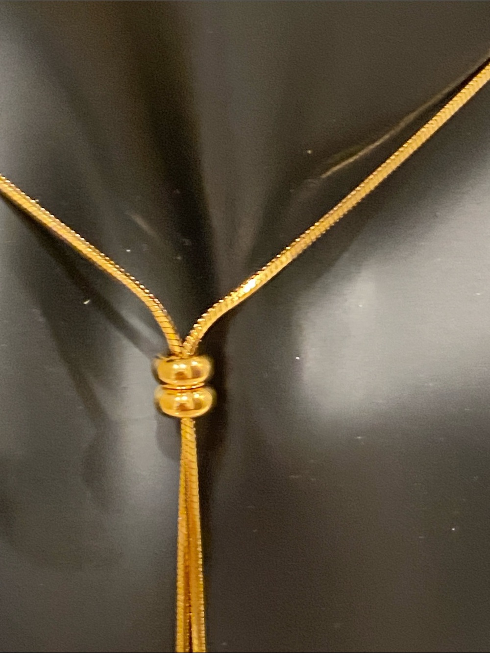 Gold Pearl Drop Necklace And Chanel CC Logo Charm - Picture 3 of 11